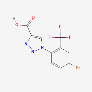 molecular formula C10H5BrF3N3O2 B1526190 1-[4-溴-2-(三氟甲基)苯基]-1H-1,2,3-三唑-4-羧酸 CAS No. 1179507-09-5