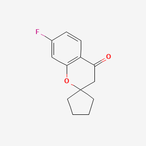 7-Fluoro-3,4-dihydrospiro[1-benzopyran-2,1'-cyclopentane]-4-one