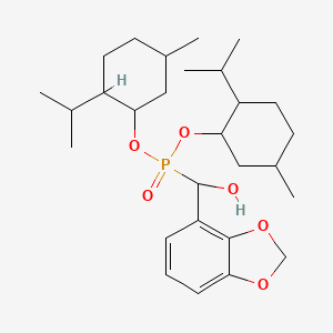 Bis[5-methyl-2-(propan-2-yl)cyclohexyl] [(1,3-dioxaindan-4-yl)(hydroxy)methyl]phosphonate