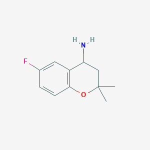 6-fluoro-2,2-dimethyl-3,4-dihydro-2H-1-benzopyran-4-amine