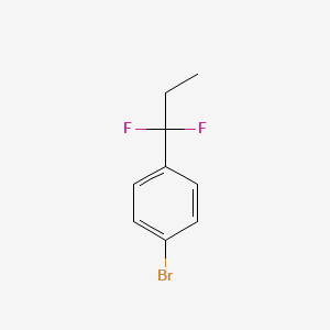 molecular formula C9H9BrF2 B1526195 1-溴-4-(1,1-二氟丙基)苯 CAS No. 162783-79-1
