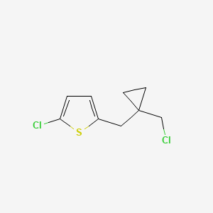 2-Chloro-5-((1-(chloromethyl)cyclopropyl)methyl)thiophene