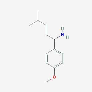 1-(4-Methoxyphenyl)-4-methylpentan-1-amine