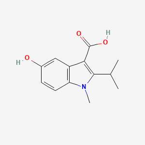 5-Hydroxy-1-methyl-2-(propan-2-yl)-1H-indole-3-carboxylic acid