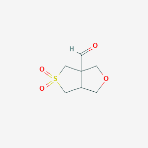 5,5-Dioxo-hexahydro-5lambda6-thieno[3,4-c]furan-3a-carbaldehyde