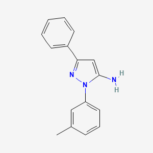 1-(3-methylphenyl)-3-phenyl-1H-pyrazol-5-amine