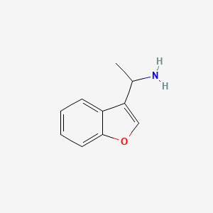 B1526211 1-(1-Benzofuran-3-yl)ethan-1-amine CAS No. 1270473-91-0