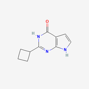 2-Cyclobutyl-3H,4H,7H-pyrrolo[2,3-d]pyrimidin-4-one