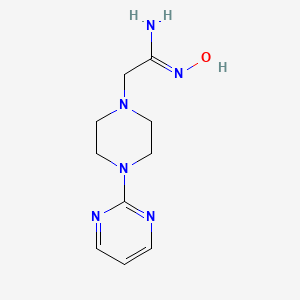 N'-hydroxy-2-(4-pyrimidin-2-ylpiperazin-1-yl)ethanimidamide