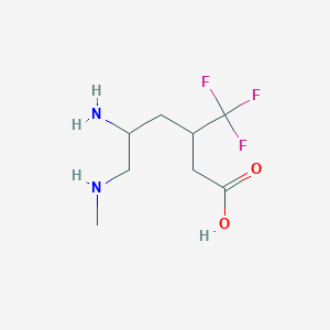 5-Amino-6-(methylamino)-3-(trifluoromethyl)hexanoic acid