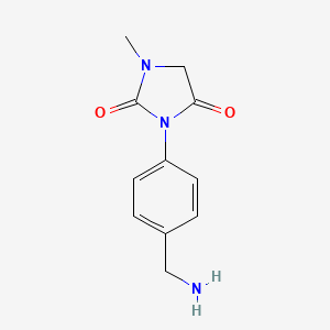 3-[4-(Aminomethyl)phenyl]-1-methylimidazolidine-2,4-dione