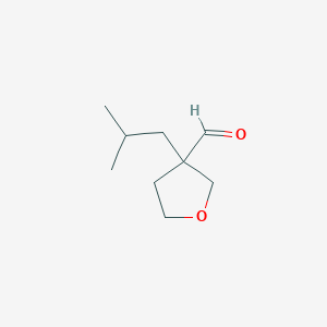 3-(2-Methylpropyl)oxolane-3-carbaldehyde