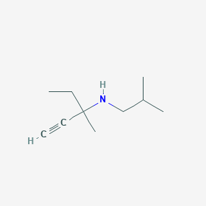 (3-Methylpent-1-yn-3-yl)(2-methylpropyl)amine