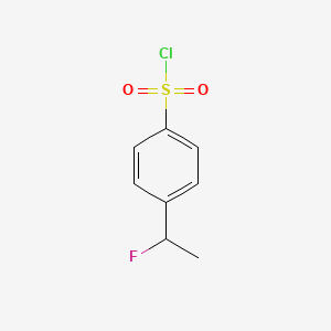 4-(1-Fluoroethyl)benzene-1-sulfonyl chloride