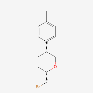 (2S,5R)-2-(Bromomethyl)-5-(4-methylphenyl)oxane