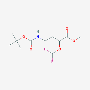 Methyl 4-{[(tert-butoxy)carbonyl]amino}-2-(difluoromethoxy)butanoate