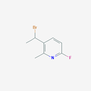 3-(1-Bromoethyl)-6-fluoro-2-methylpyridine