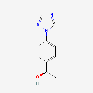 (1R)-1-[4-(1H-1,2,4-triazol-1-yl)phenyl]ethan-1-ol