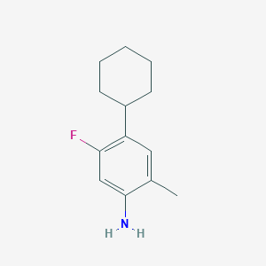 4-Cyclohexyl-5-fluoro-2-methylaniline