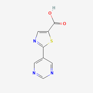 2-(Pyrimidin-5-yl)-1,3-thiazole-5-carboxylic acid