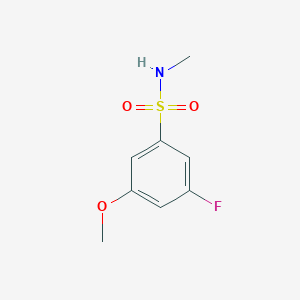 3-Fluoro-5-methoxy-N-methylbenzene-1-sulfonamide