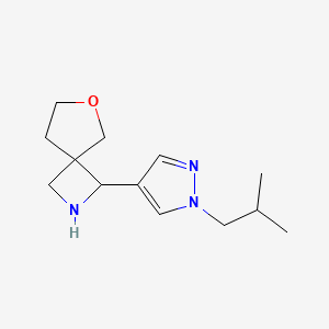 1-[1-(2-Methylpropyl)-1H-pyrazol-4-yl]-6-oxa-2-azaspiro[3.4]octane