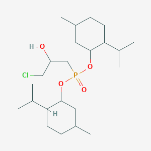 Bis[5-methyl-2-(propan-2-yl)cyclohexyl] (3-chloro-2-hydroxypropyl)phosphonate