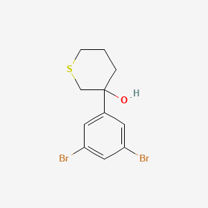 3-(3,5-Dibromophenyl)thian-3-ol