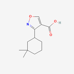 3-(3,3-Dimethylcyclohexyl)-1,2-oxazole-4-carboxylic acid