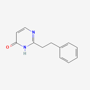 2-(2-Phenylethyl)-3,4-dihydropyrimidin-4-one