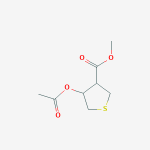 B1526255 4-Acetoxy-tetrahydro-thiophene-3-carboxylic acid methyl ester CAS No. 1208081-85-9
