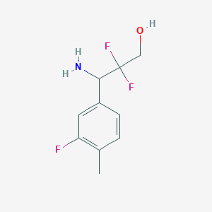 3-Amino-2,2-difluoro-3-(3-fluoro-4-methylphenyl)propan-1-OL