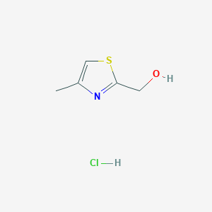 molecular formula C5H8ClNOS B1526257 (4-甲基-1,3-噻唑-2-基)甲醇盐酸盐 CAS No. 13750-64-6