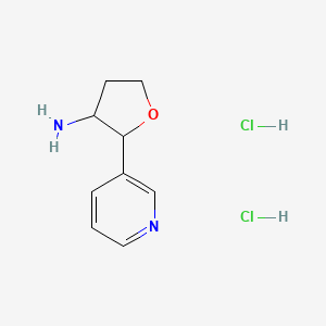 2-(Pyridin-3-yl)oxolan-3-amine dihydrochloride