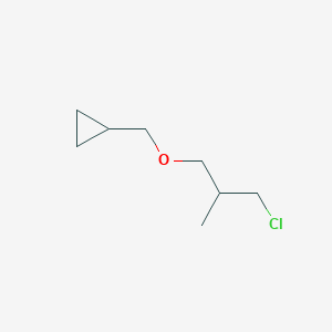 [(3-Chloro-2-methylpropoxy)methyl]cyclopropane