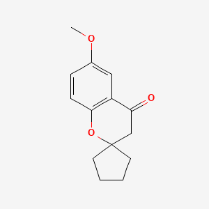 6-Methoxy-3,4-dihydrospiro[1-benzopyran-2,1'-cyclopentane]-4-one