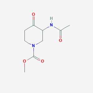 Methyl 3-acetamido-4-oxopiperidine-1-carboxylate