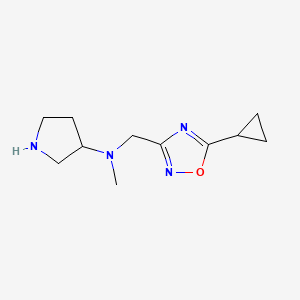 N-[(5-cyclopropyl-1,2,4-oxadiazol-3-yl)methyl]-N-methylpyrrolidin-3-amine