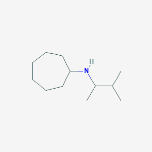 molecular formula C12H25N B15262652 N-(3-methylbutan-2-yl)cycloheptanamine 