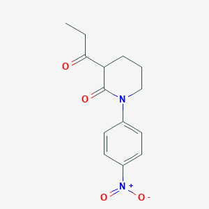 1-(4-Nitrophenyl)-3-propanoylpiperidin-2-one