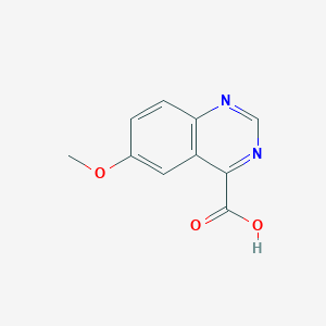 molecular formula C10H8N2O3 B15262716 6-Methoxyquinazoline-4-carboxylic acid 