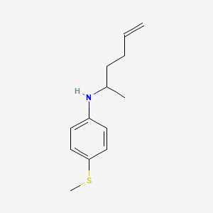 N-(Hex-5-en-2-yl)-4-(methylsulfanyl)aniline