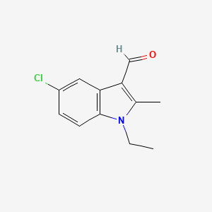 5-Chloro-1-ethyl-2-methyl-1H-indole-3-carbaldehyde