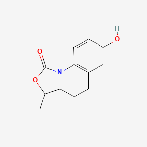 7-hydroxy-3-methyl-1H,3H,3aH,4H,5H-[1,3]oxazolo[3,4-a]quinolin-1-one