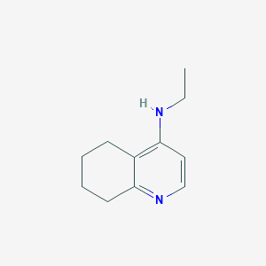 molecular formula C11H16N2 B15262753 N-Ethyl-5,6,7,8-tetrahydroquinolin-4-amine 