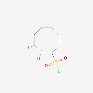 molecular formula C8H13ClO2S B15262792 Cyclooct-2-ene-1-sulfonyl chloride 