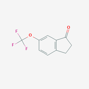 molecular formula C10H7F3O2 B152628 6-(三氟甲氧基)-2,3-二氢-1H-茚满-1-酮 CAS No. 185388-85-6