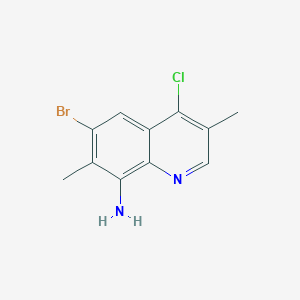 6-Bromo-4-chloro-3,7-dimethylquinolin-8-amine