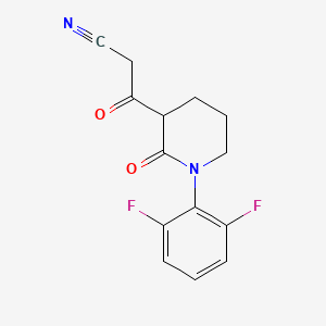 3-[1-(2,6-Difluorophenyl)-2-oxopiperidin-3-yl]-3-oxopropanenitrile