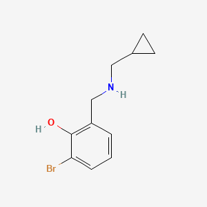 2-Bromo-6-{[(cyclopropylmethyl)amino]methyl}phenol